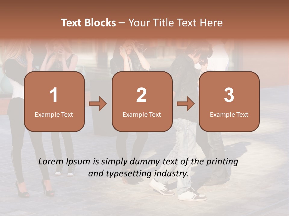 Model Lifestyle Teenager PowerPoint Template