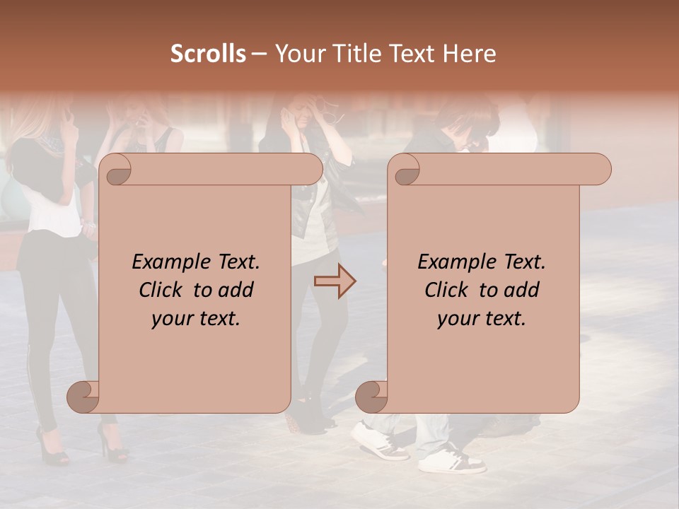 Model Lifestyle Teenager PowerPoint Template