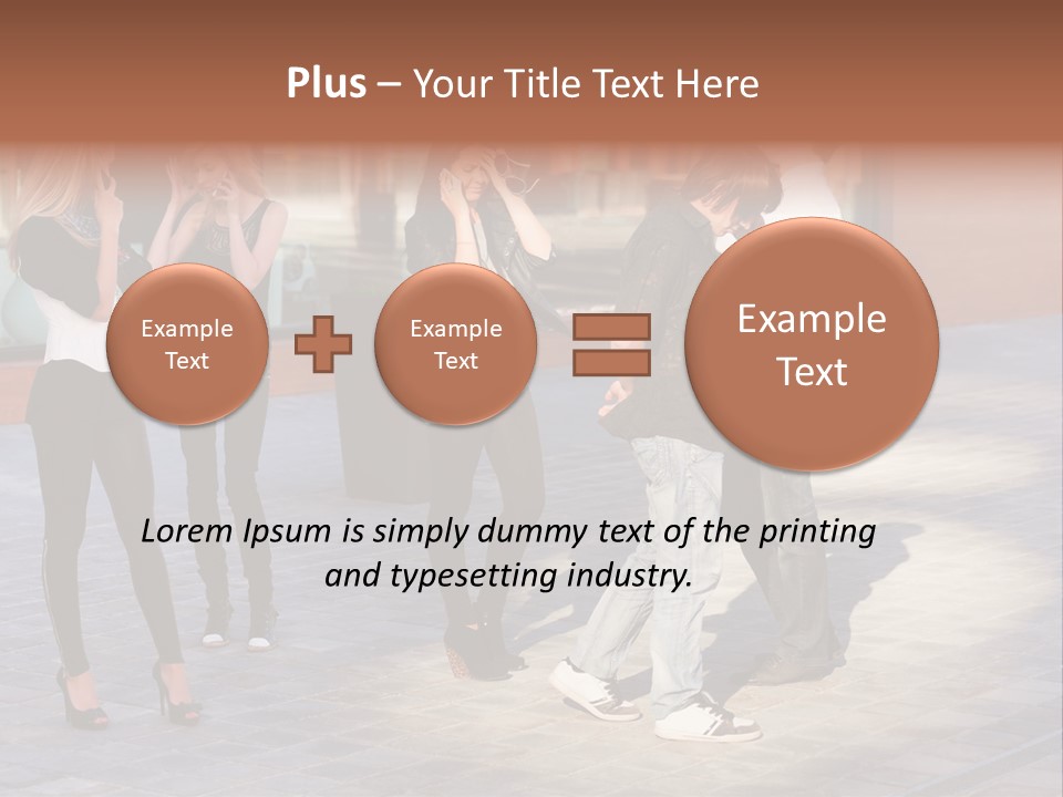 Model Lifestyle Teenager PowerPoint Template