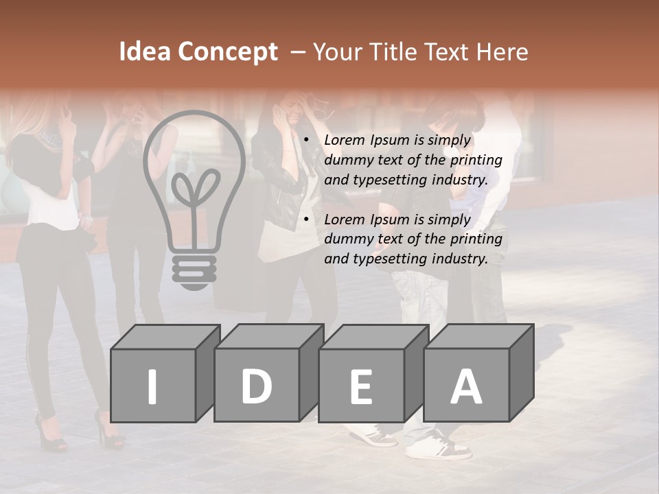 Model Lifestyle Teenager PowerPoint Template