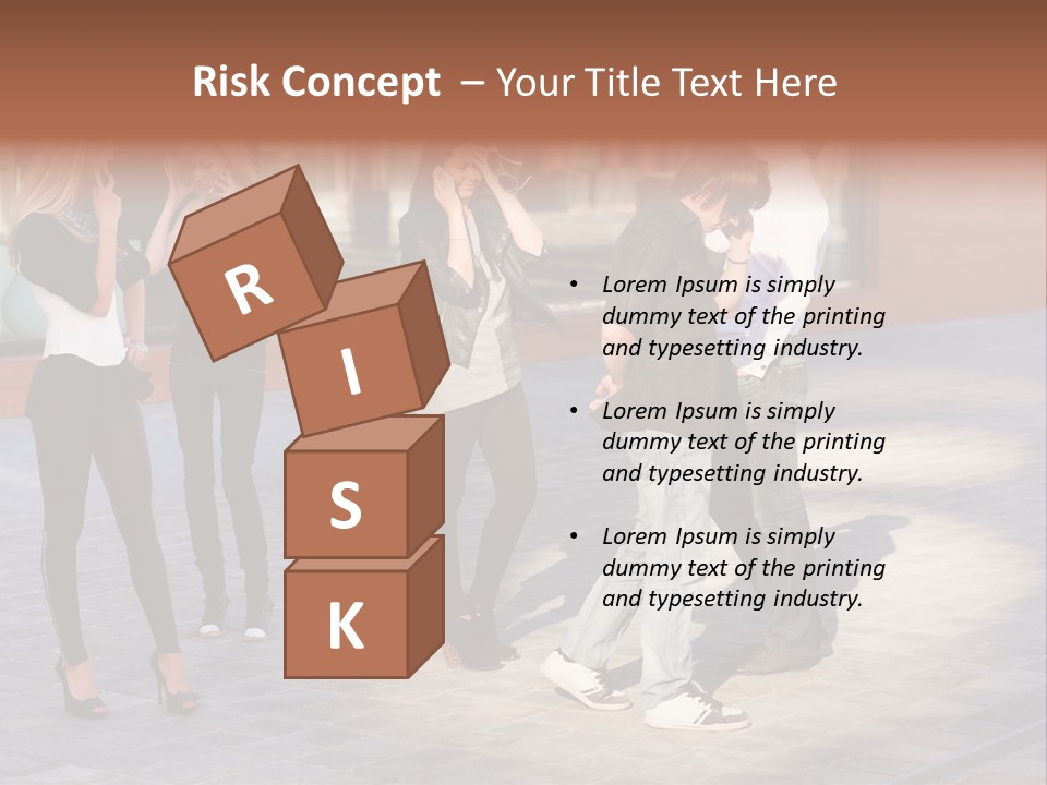 Model Lifestyle Teenager PowerPoint Template