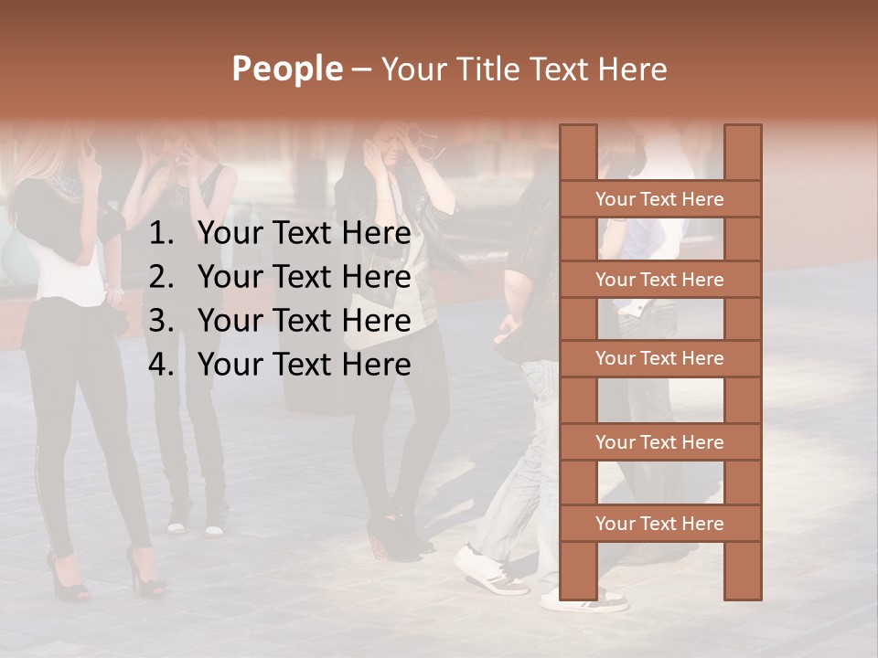 Model Lifestyle Teenager PowerPoint Template