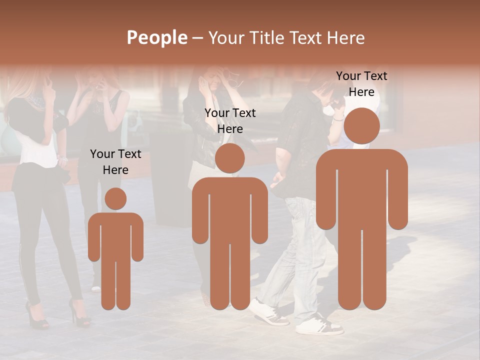 Model Lifestyle Teenager PowerPoint Template