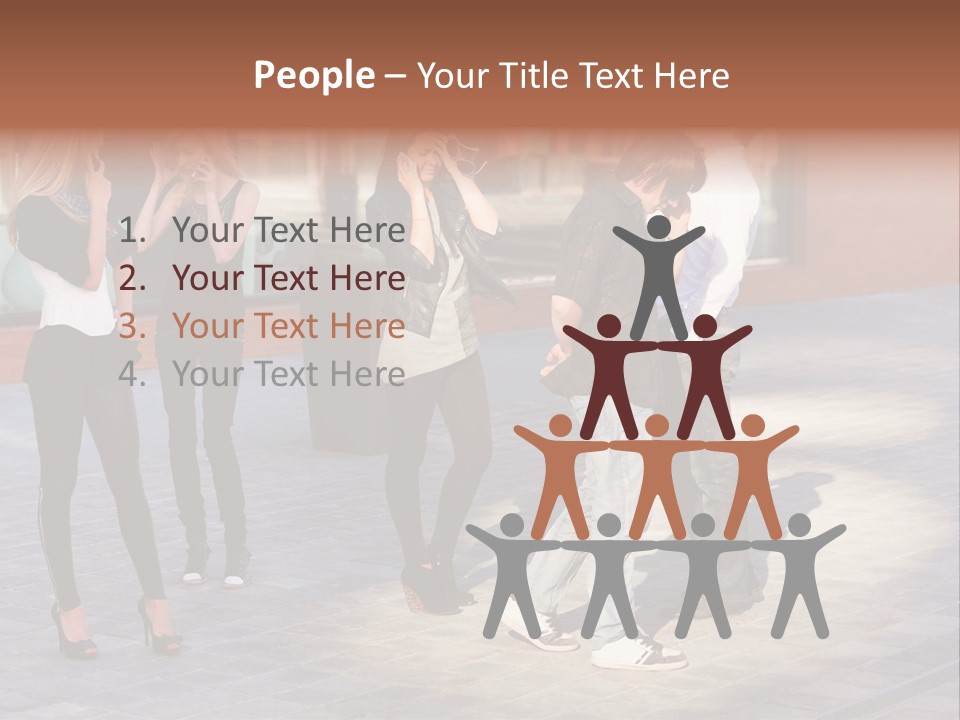 Model Lifestyle Teenager PowerPoint Template