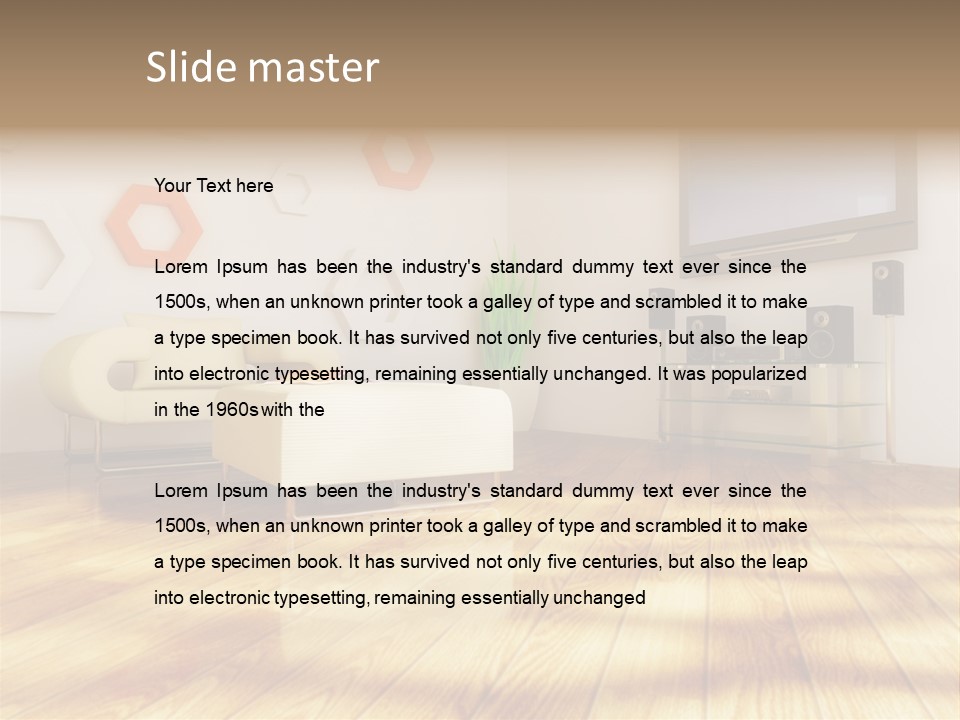 Furniture Couch Niche PowerPoint Template