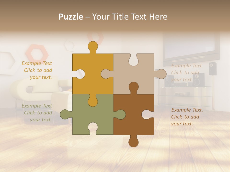 Furniture Couch Niche PowerPoint Template