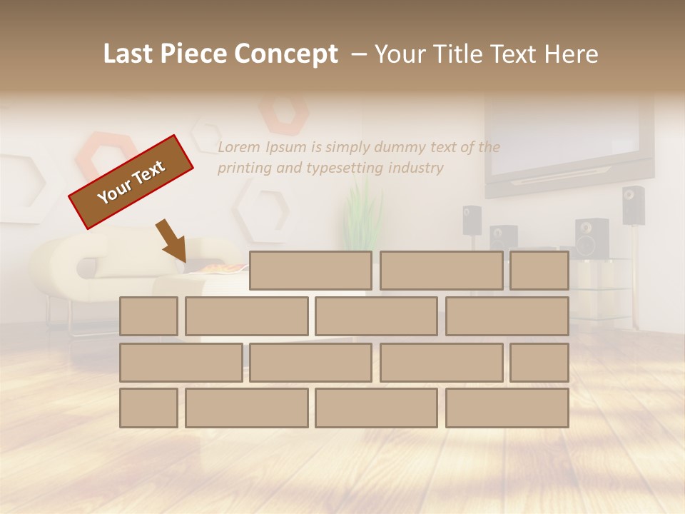 Furniture Couch Niche PowerPoint Template