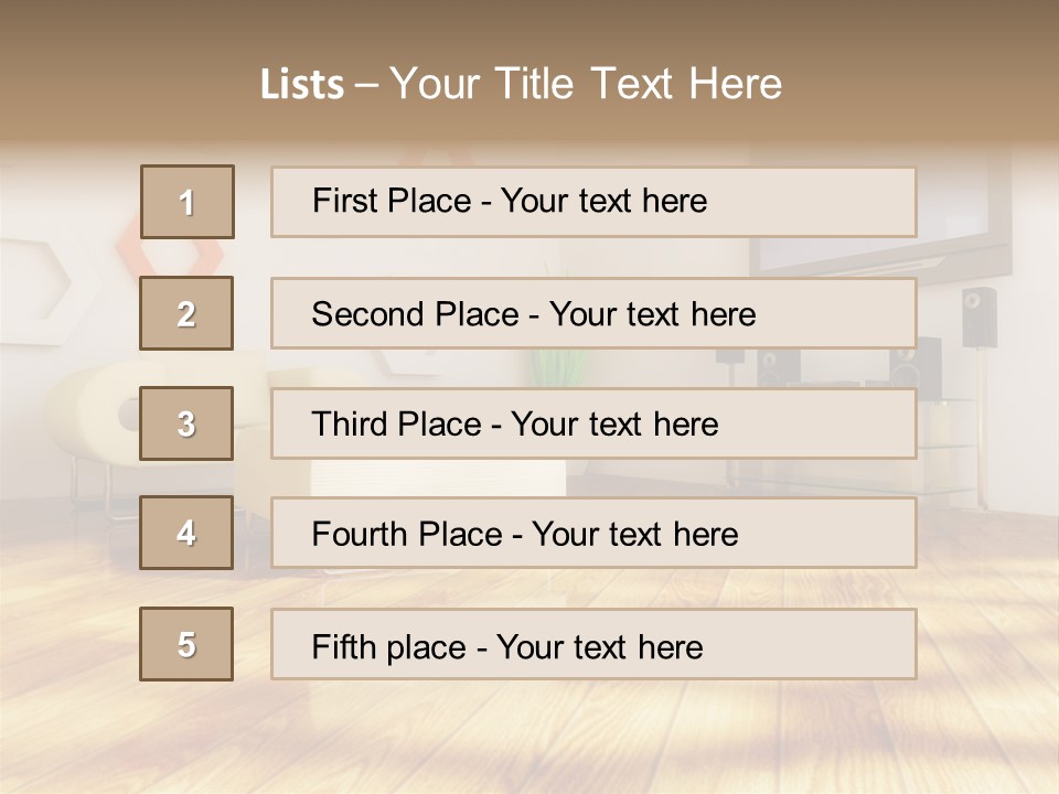 Furniture Couch Niche PowerPoint Template
