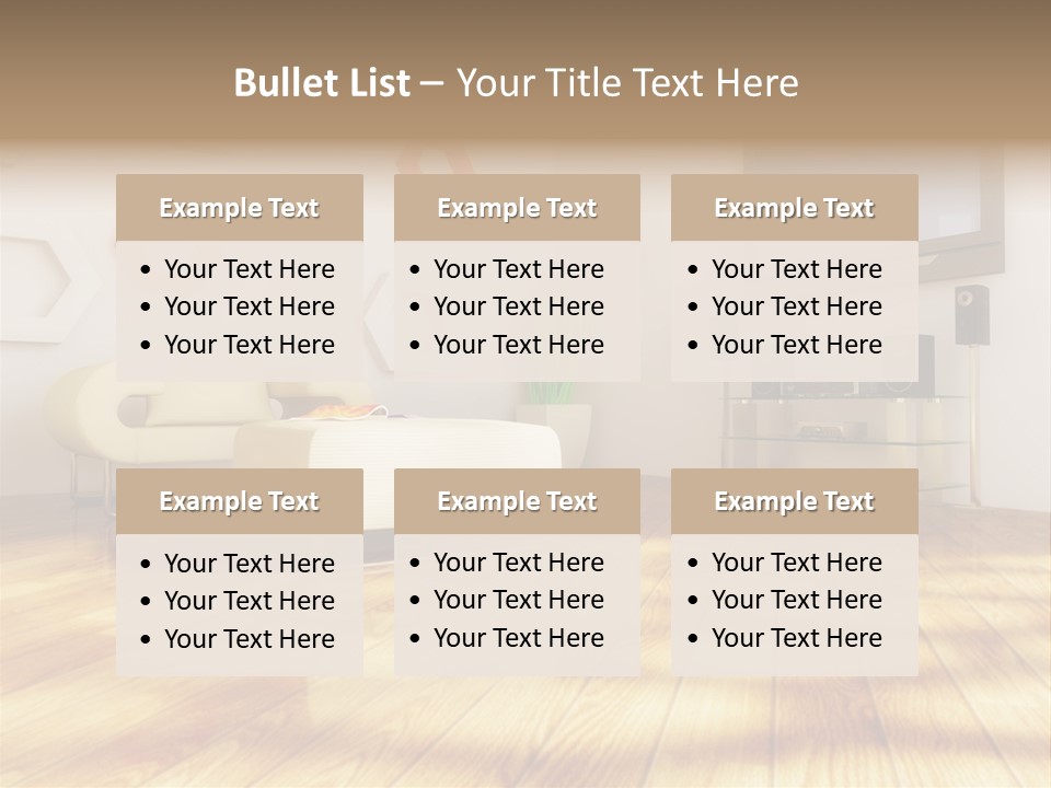 Furniture Couch Niche PowerPoint Template