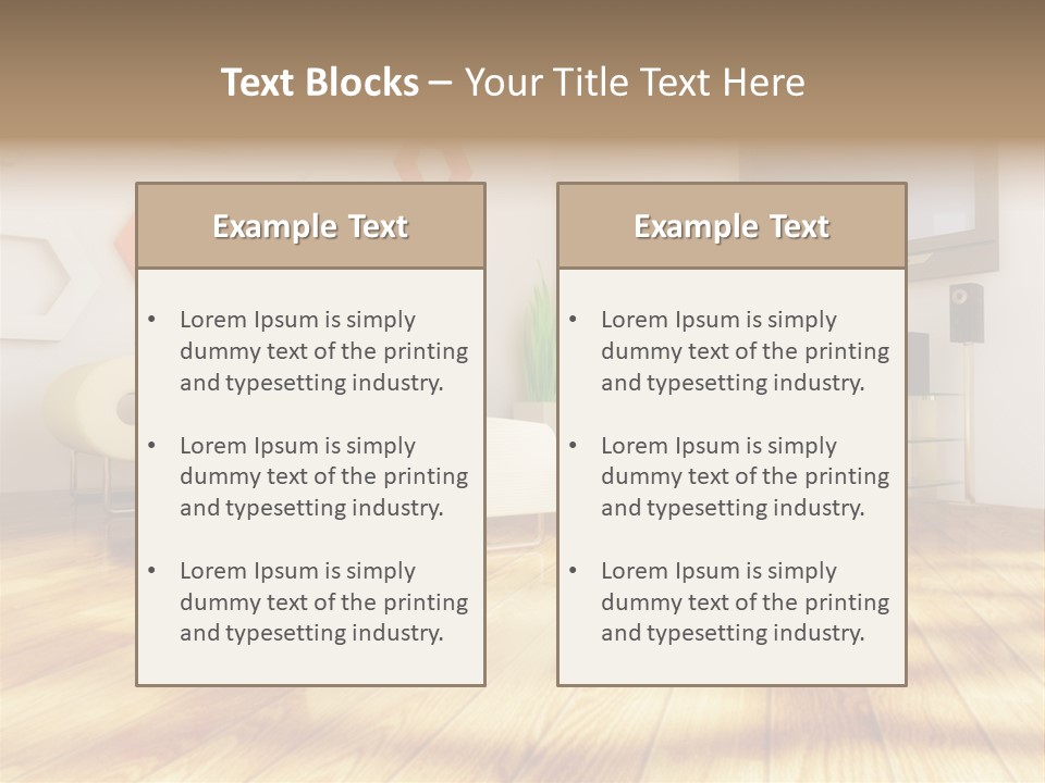 Furniture Couch Niche PowerPoint Template