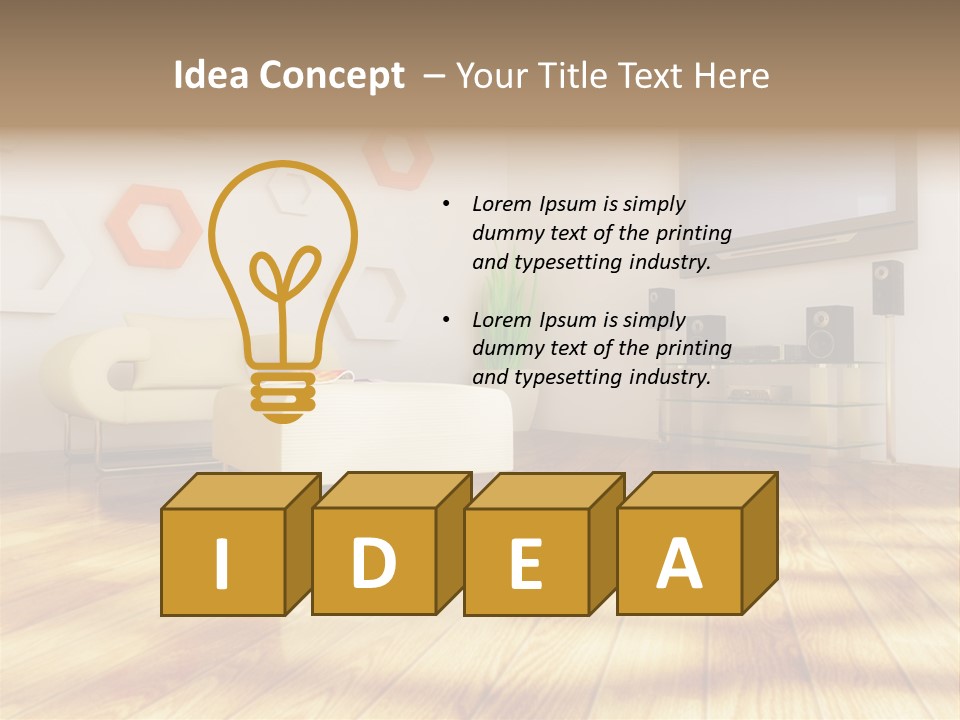 Furniture Couch Niche PowerPoint Template