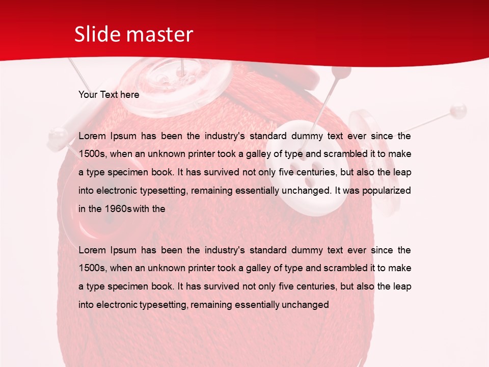 Tailor Roll Material PowerPoint Template