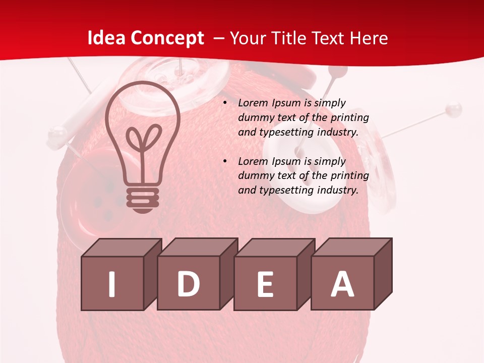 Tailor Roll Material PowerPoint Template