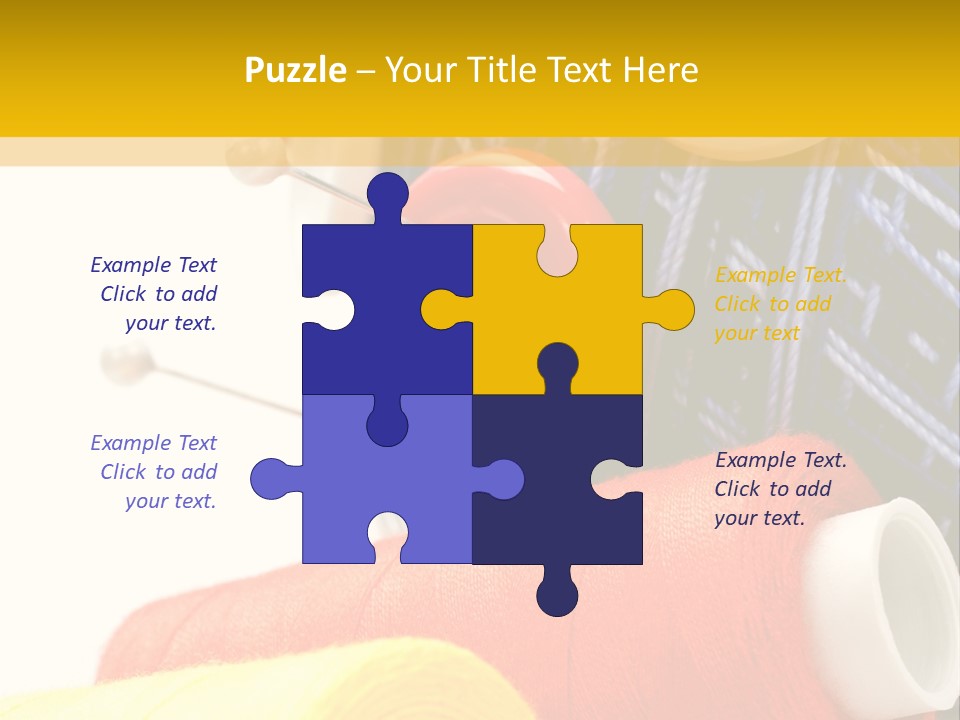 Design Hobby Clothes PowerPoint Template
