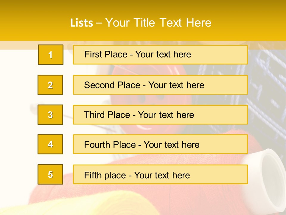 Design Hobby Clothes PowerPoint Template