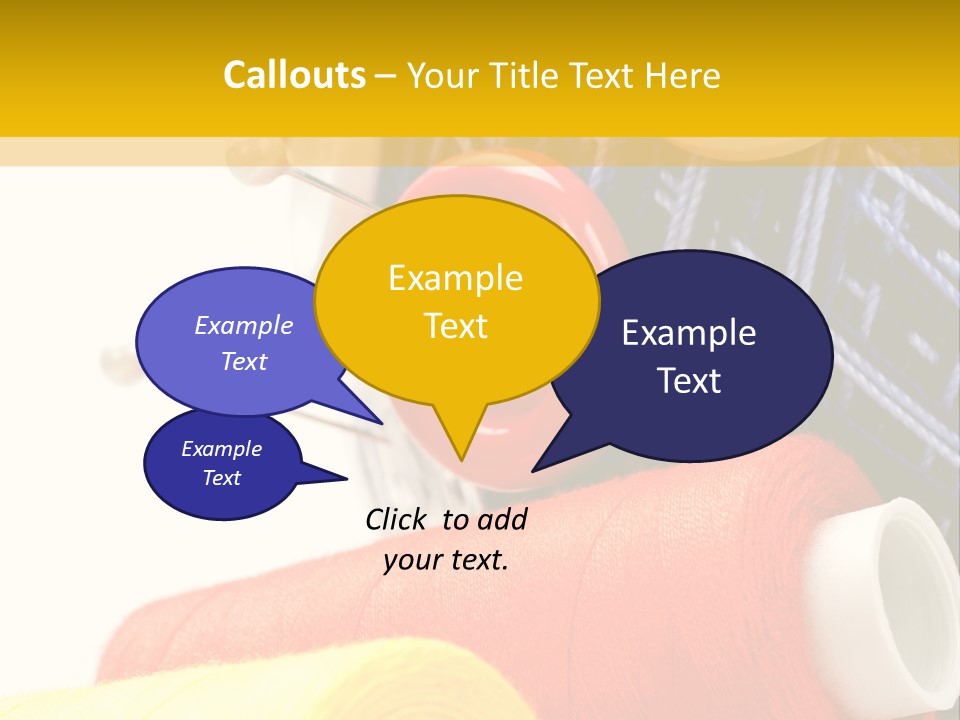 Design Hobby Clothes PowerPoint Template