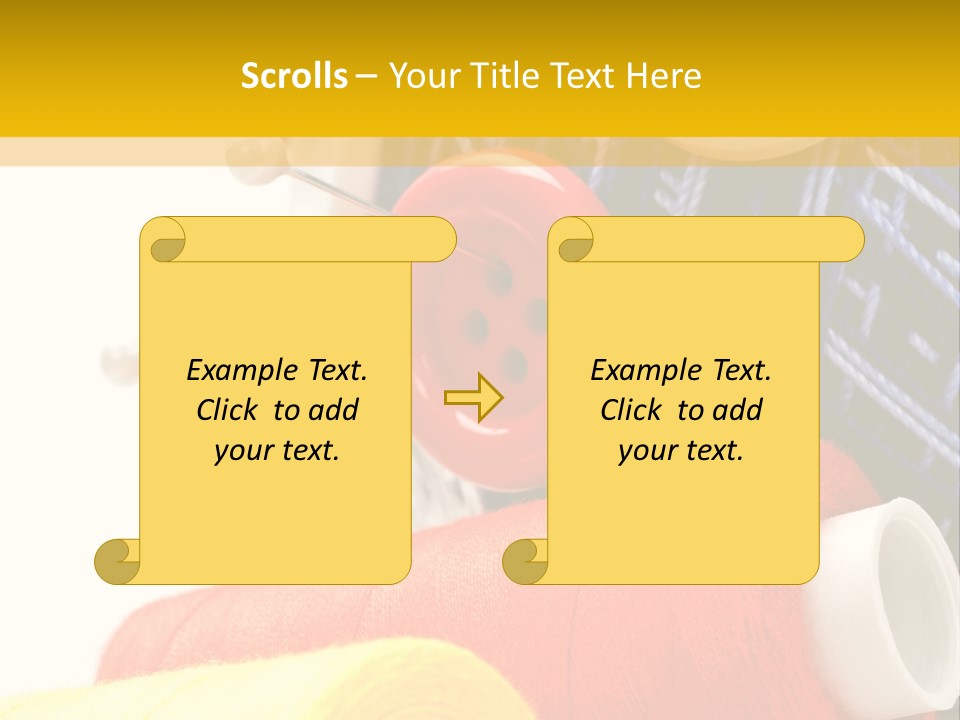 Design Hobby Clothes PowerPoint Template