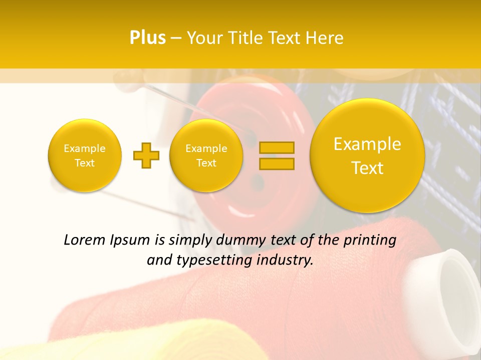 Design Hobby Clothes PowerPoint Template