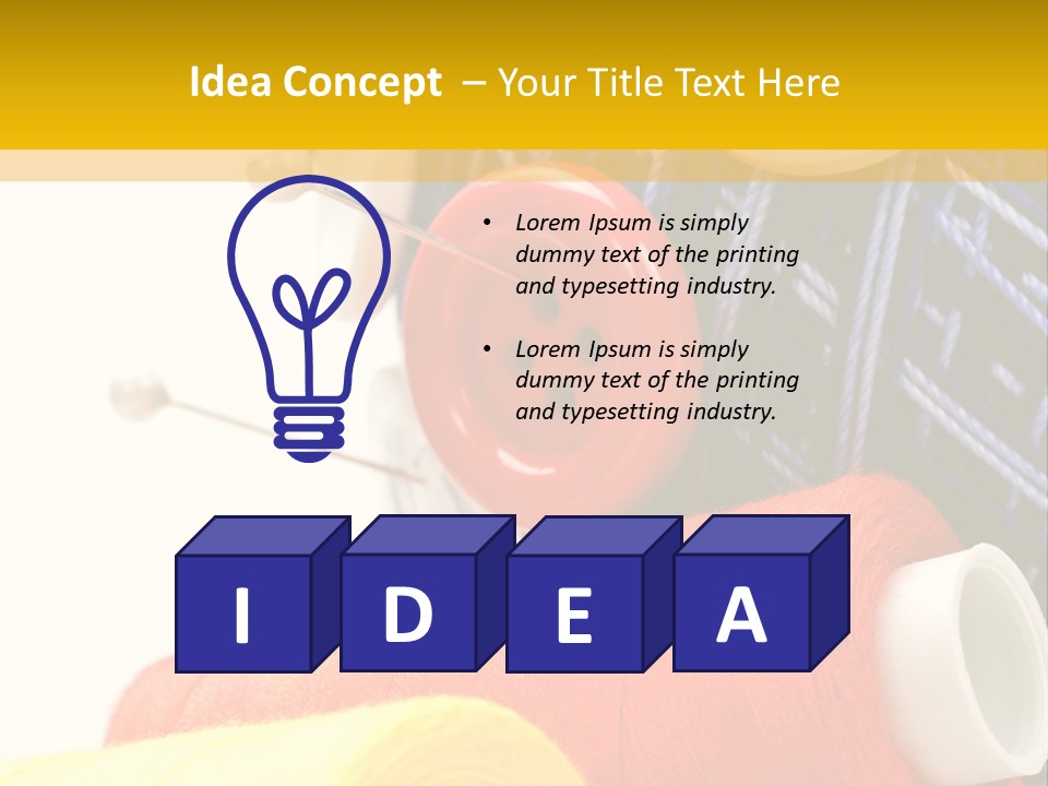 Design Hobby Clothes PowerPoint Template