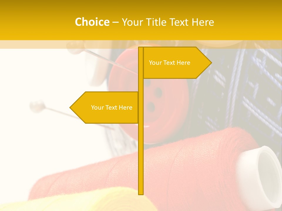 Design Hobby Clothes PowerPoint Template