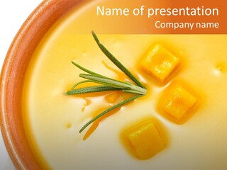 Soup Bowl Vegetables PowerPoint Template