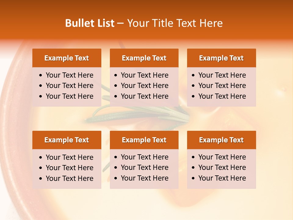 Soup Bowl Vegetables PowerPoint Template