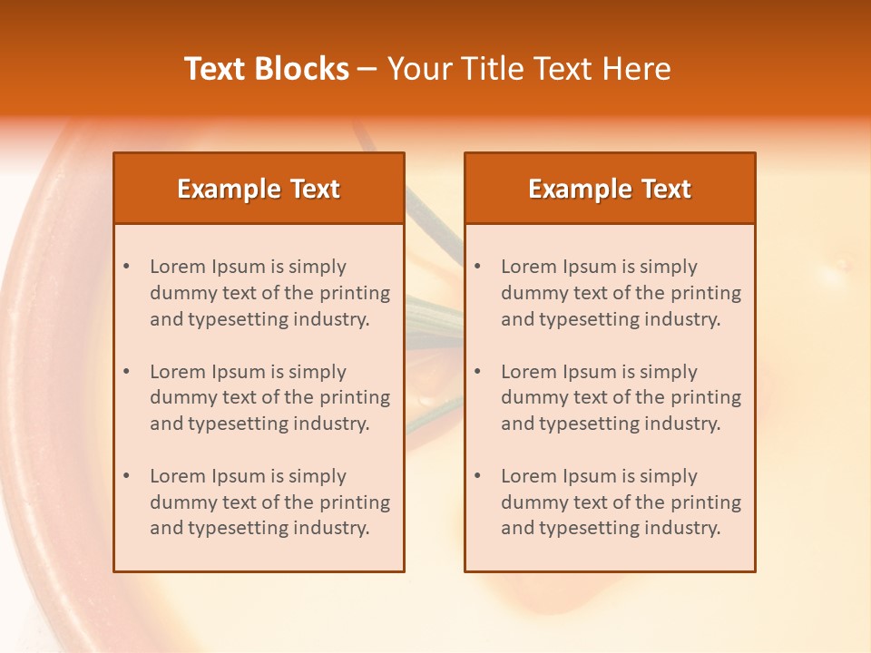 Soup Bowl Vegetables PowerPoint Template