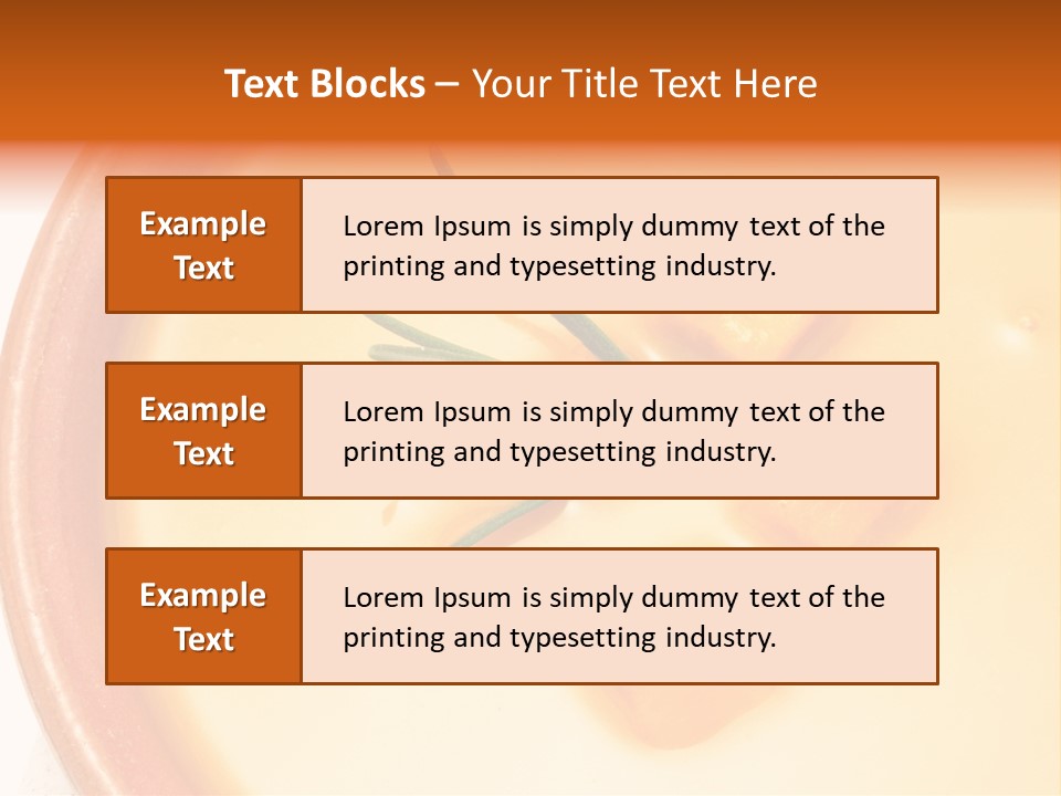 Soup Bowl Vegetables PowerPoint Template