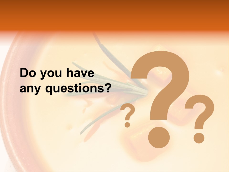 Soup Bowl Vegetables PowerPoint Template