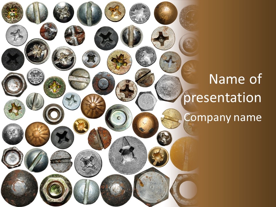 Screw Head PowerPoint Template