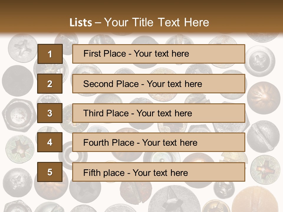 Screw Head PowerPoint Template