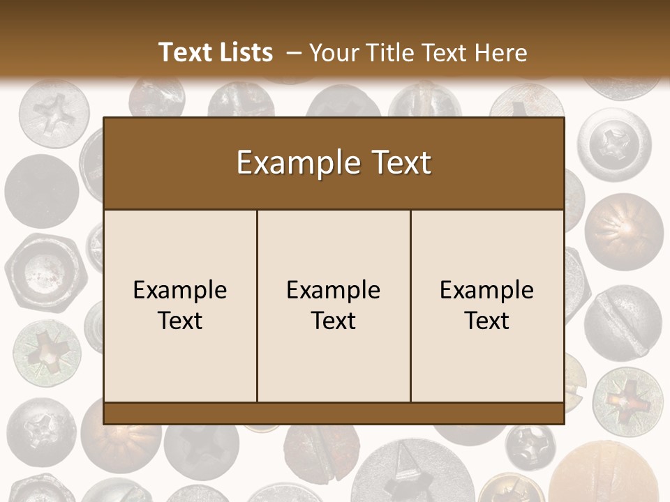 Screw Head PowerPoint Template