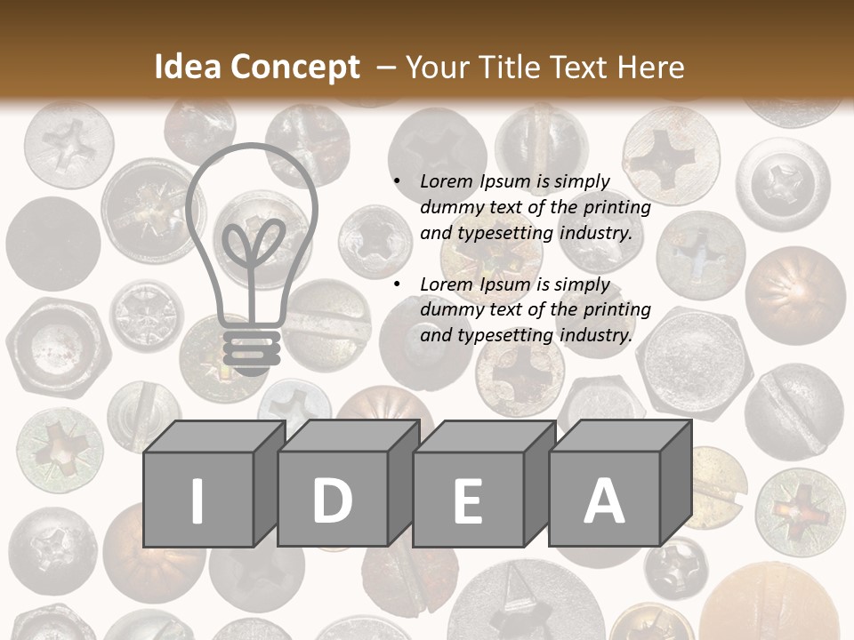 Screw Head PowerPoint Template