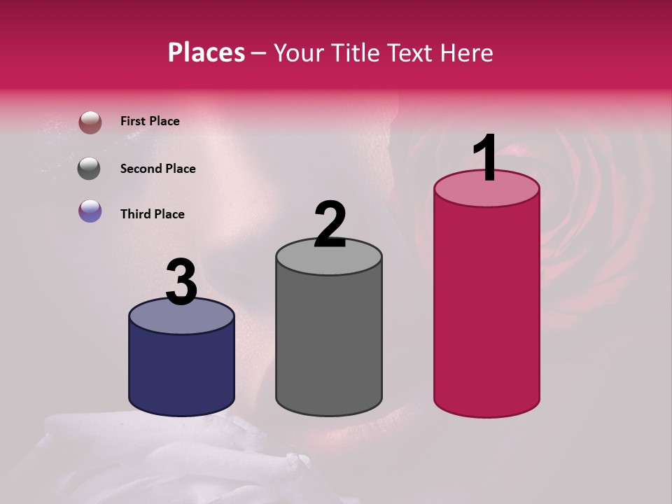 Roses And Woman PowerPoint Template