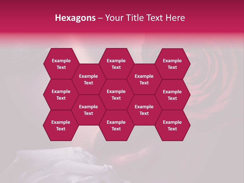 Roses And Woman PowerPoint Template