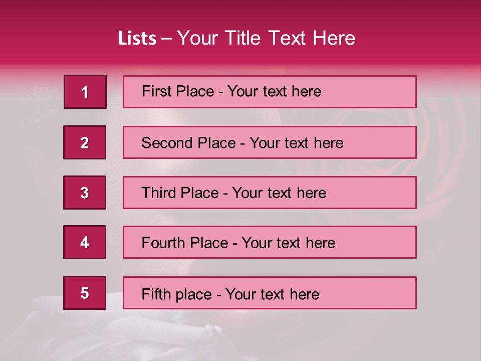 Roses And Woman PowerPoint Template