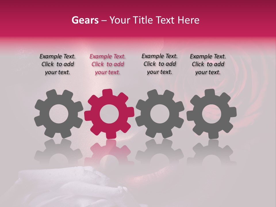 Roses And Woman PowerPoint Template