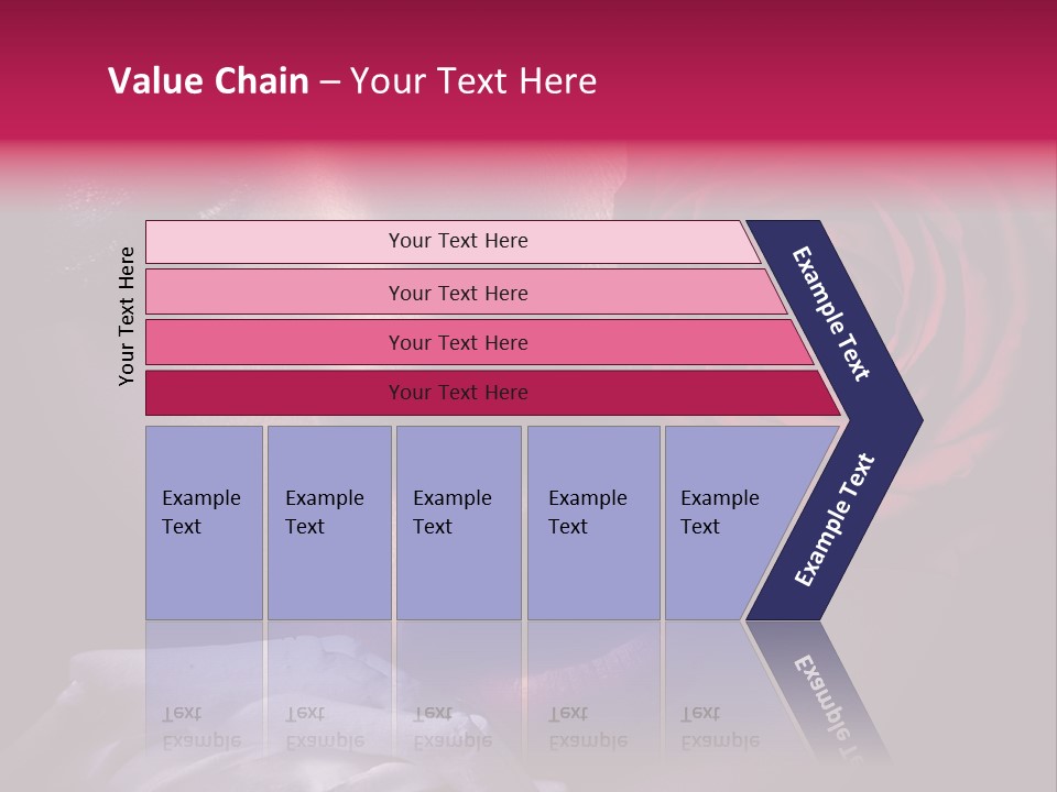 Roses And Woman PowerPoint Template