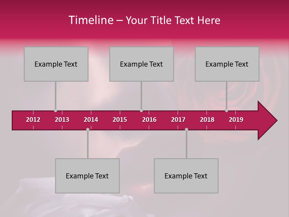 Roses And Woman PowerPoint Template