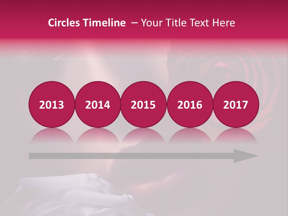 Roses And Woman PowerPoint Template