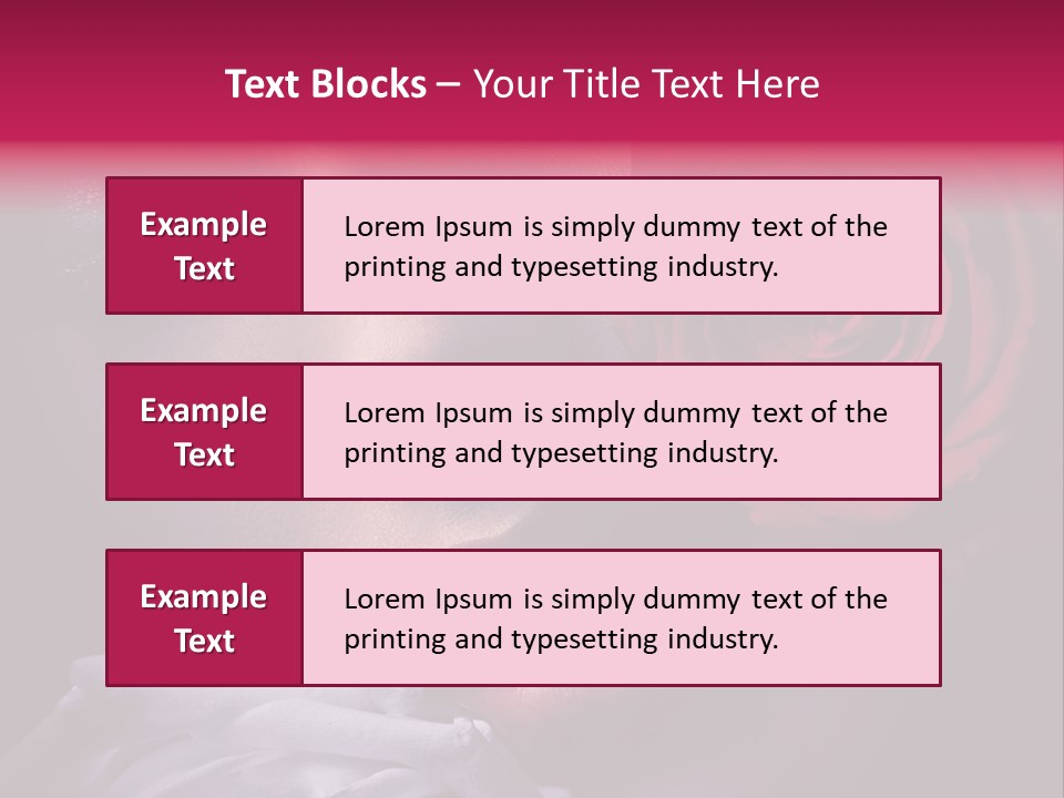 Roses And Woman PowerPoint Template