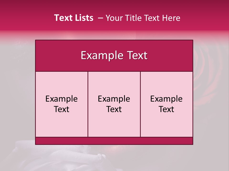 Roses And Woman PowerPoint Template
