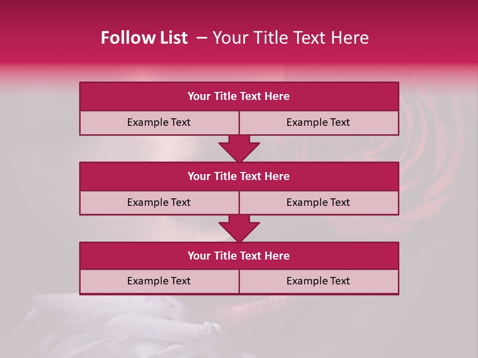 Roses And Woman PowerPoint Template