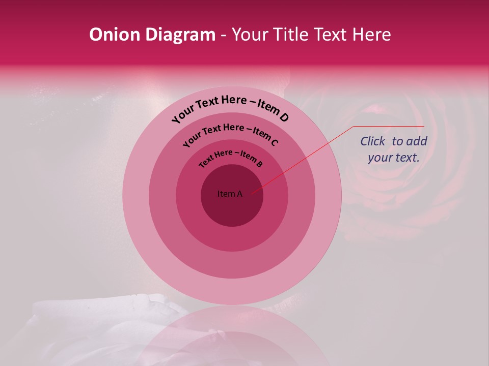 Roses And Woman PowerPoint Template