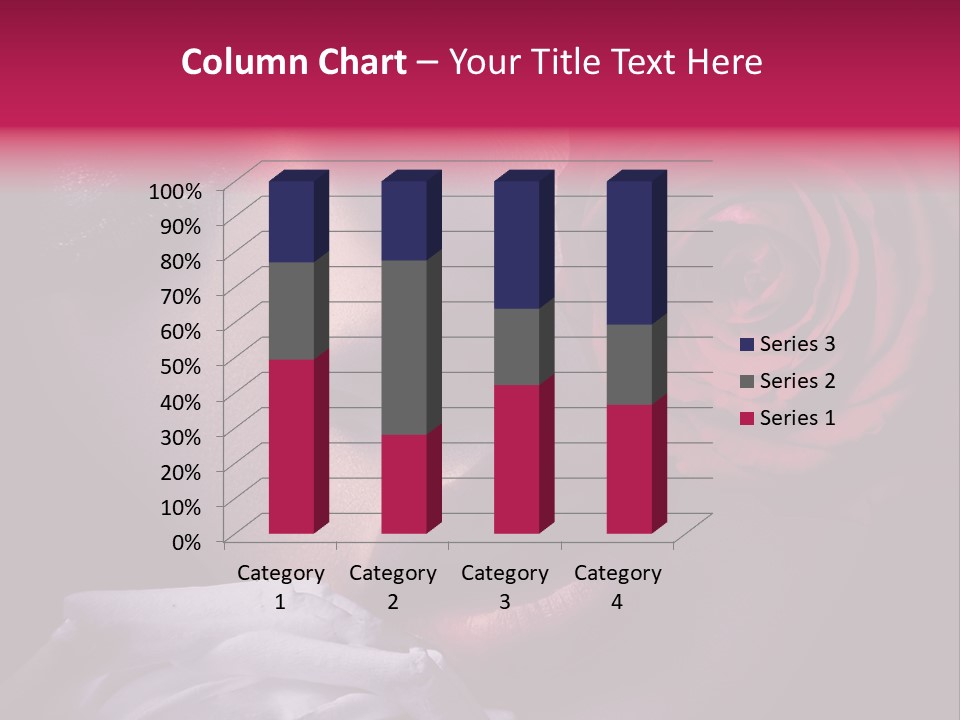 Roses And Woman PowerPoint Template