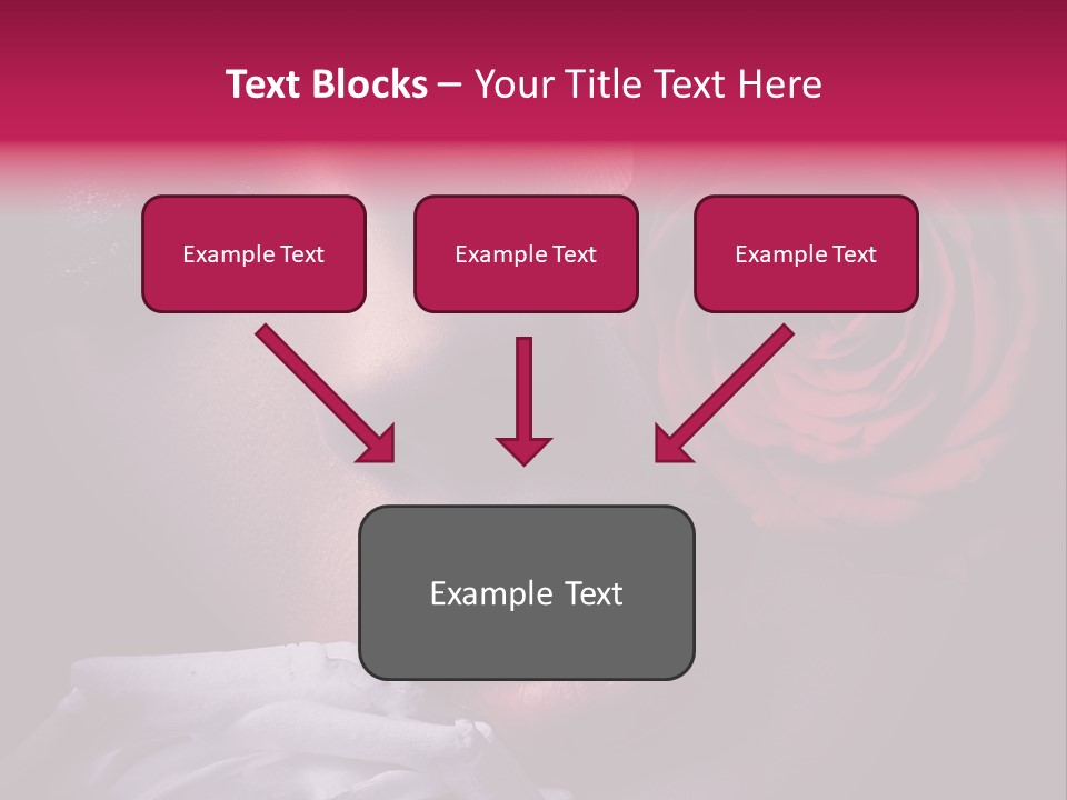 Roses And Woman PowerPoint Template
