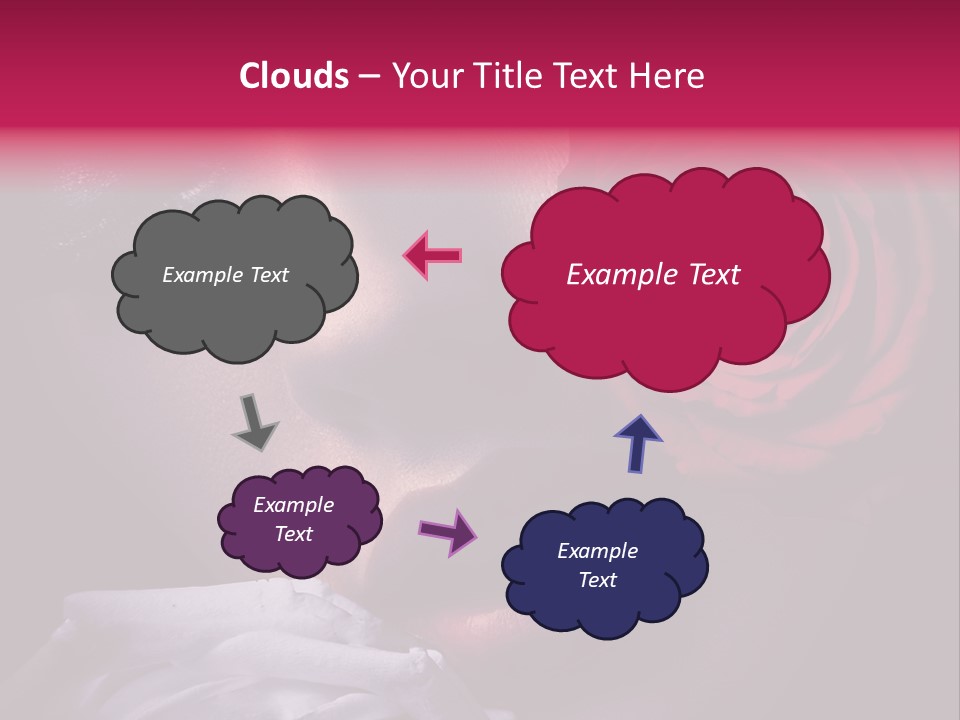 Roses And Woman PowerPoint Template