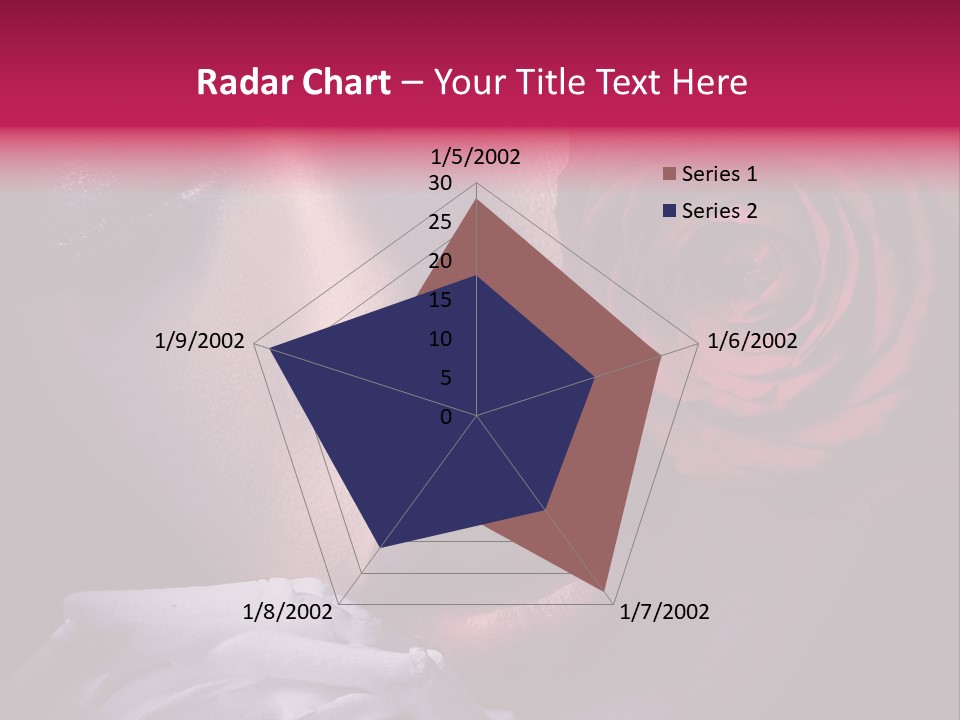 Roses And Woman PowerPoint Template