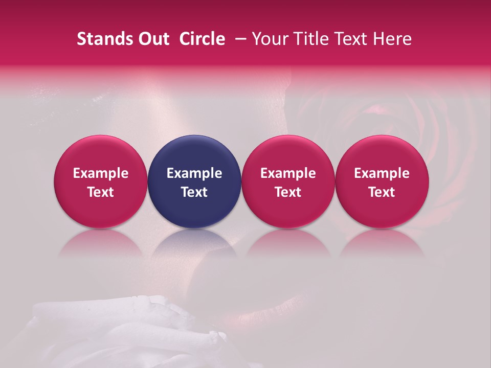 Roses And Woman PowerPoint Template