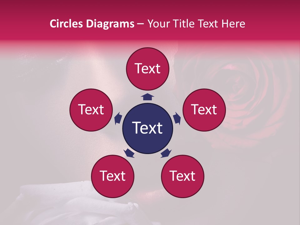Roses And Woman PowerPoint Template